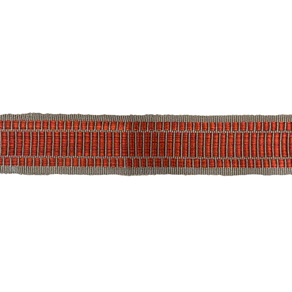 Estella Flat Tape Grey/Red 5cm
