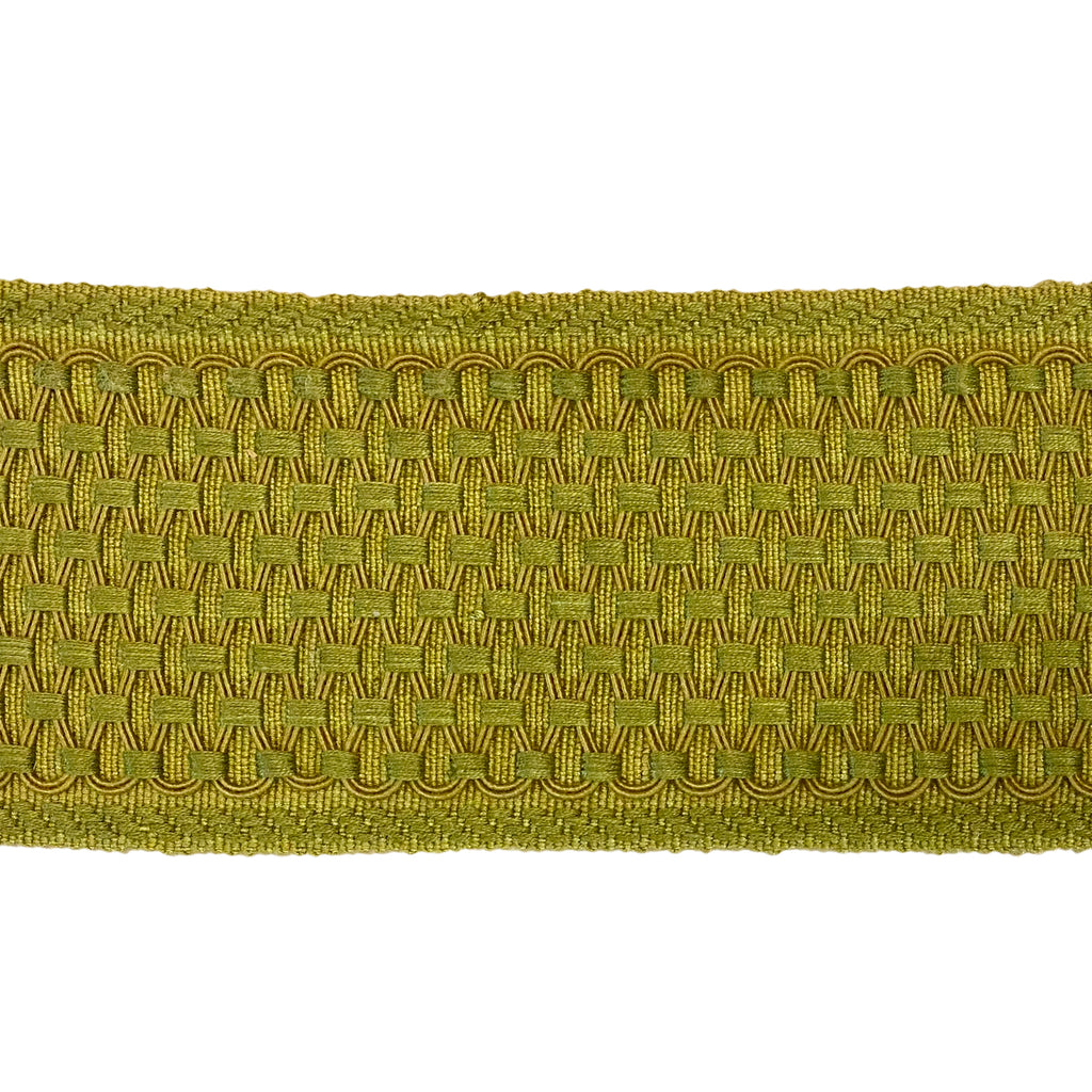 Estella Braided Trellis Tape Green 10cm