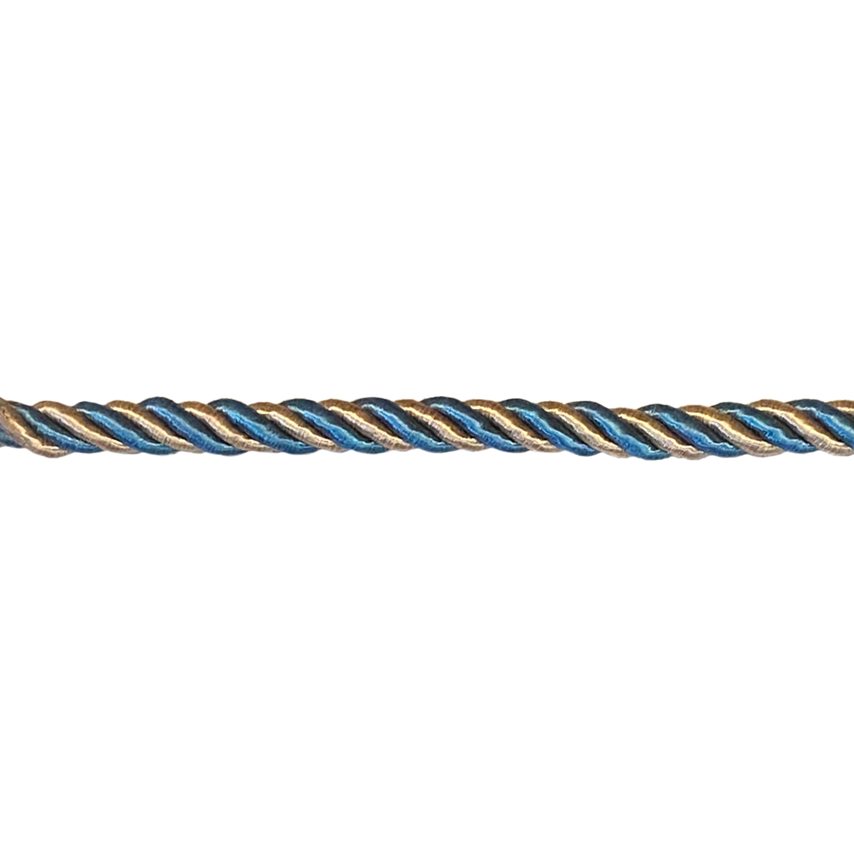 Estella Cord Blue/Caramel 1cm