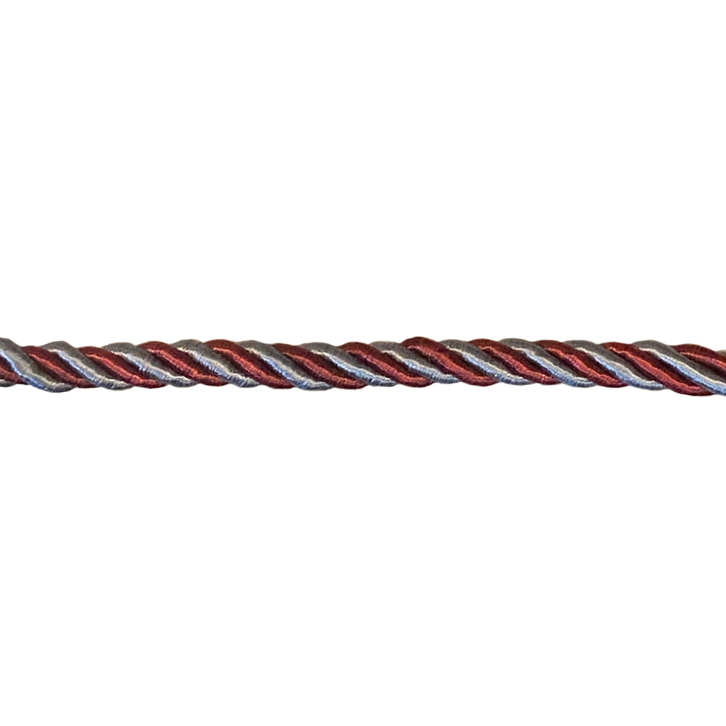Estella Cord Grey/Red 1cm