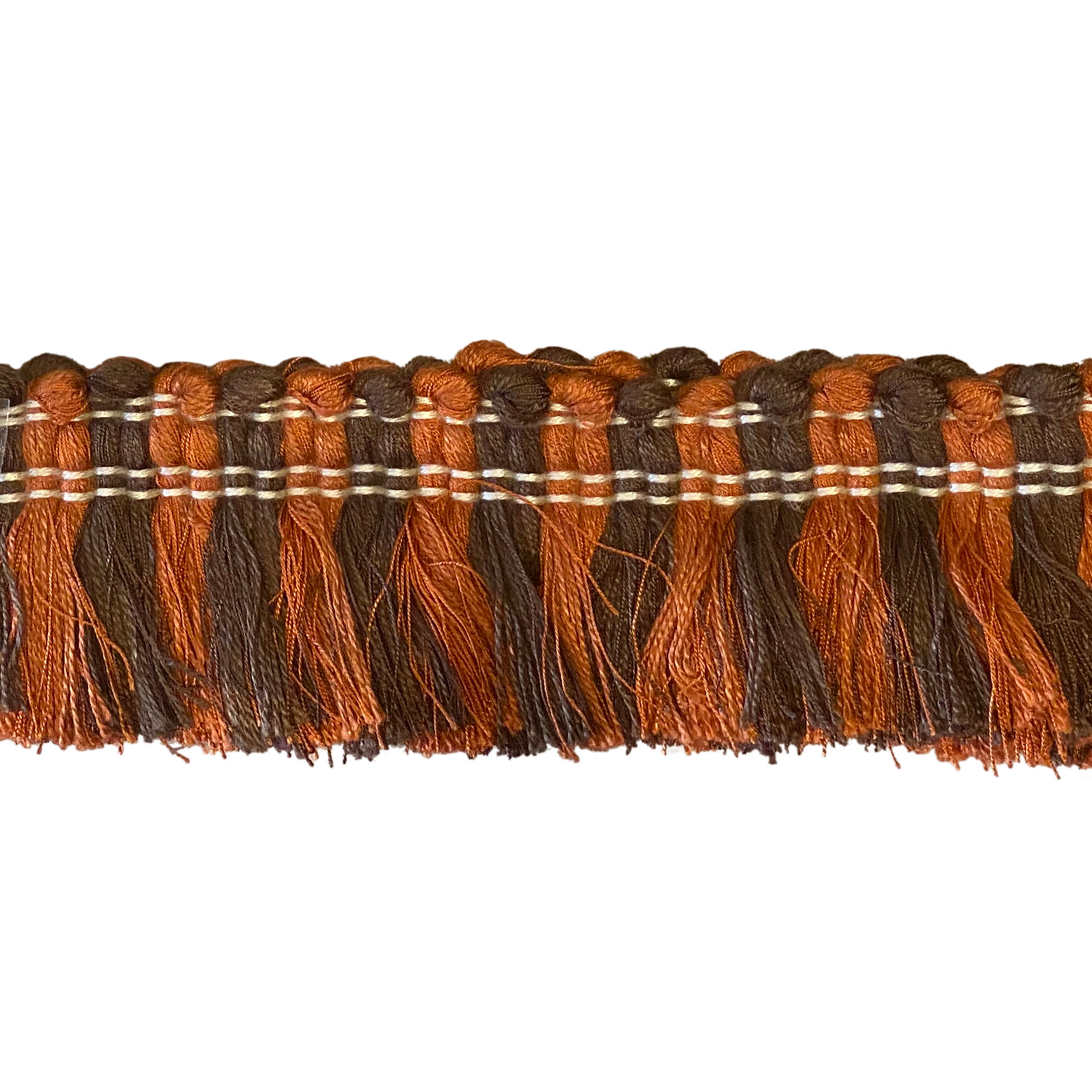 Estella Cut Fringe Tail Brown/Orange 6cm